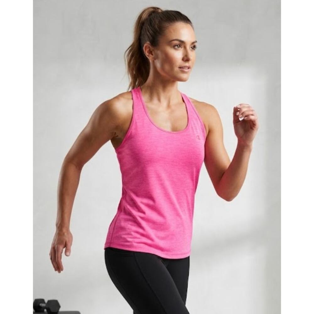 CHAMPION Performance Neon Pink Marl Racerback Workout Tank Top Medium
